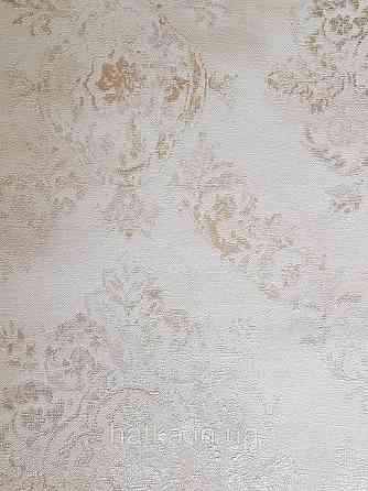 Шпалери вінілові на флізеліні AS creation Garda 1.06Х10.05 класика дамаск вензель срібло бронза на бежевому Київ