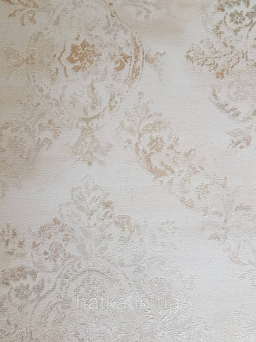 Шпалери вінілові на флізеліні AS creation Garda 1.06Х10.05 класика дамаск вензель срібло бронза на бежевому Київ - фото 1