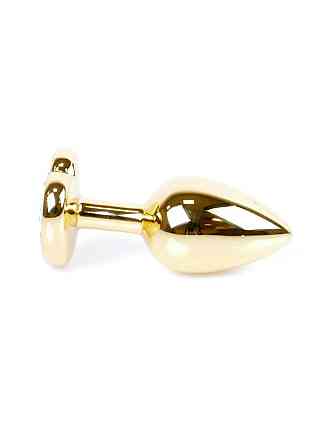 Анальна пробка - Jewellery Gold Heart Plug Red Sex Aura Київ