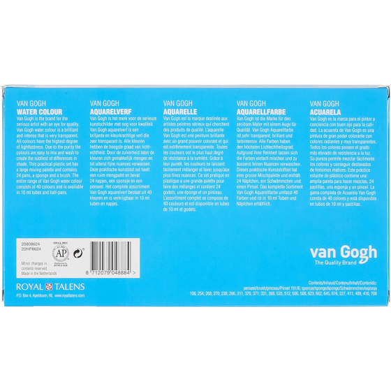 Набір акварельних фарб VAN GOGH 24 кювети пензель Київ