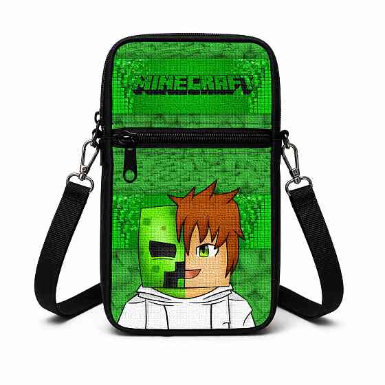 Сумка-чехол для телефона Minecraft детская через плечо, водонепроницаемая мини-сумка (4744) Киев