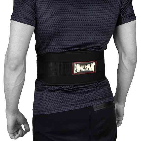 Пояс для важкої атлетики пауерліфтингу атлетичний пояс неопреновий PowerPlay 5535 чорний XL Київ