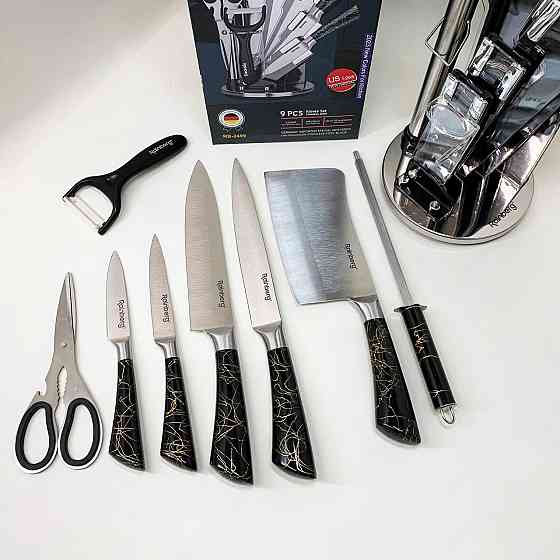 Современные кухонные ножи, Набор ножей для поваров, Отличный набор ножей металлических KZ-22 Львов