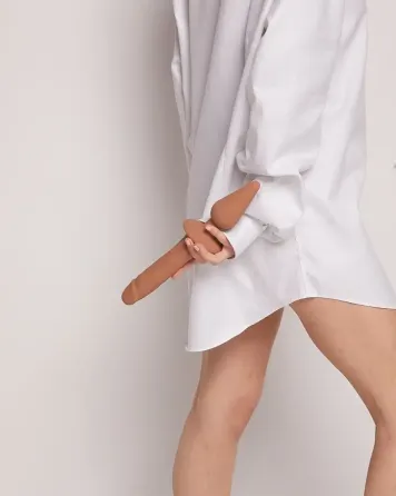 Анальная пробка с дилдо 2в1 Strap-On-Me SWITCH PLUG-IN REALISTIC DILDO Caramel S, диаметр 3,3/2,9 см Львов