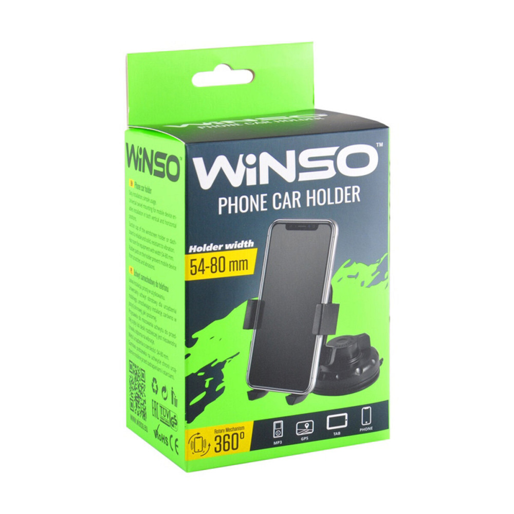 Держатель мобильного телефона Winso механизм 360°, 54-80мм Київ - фото 1