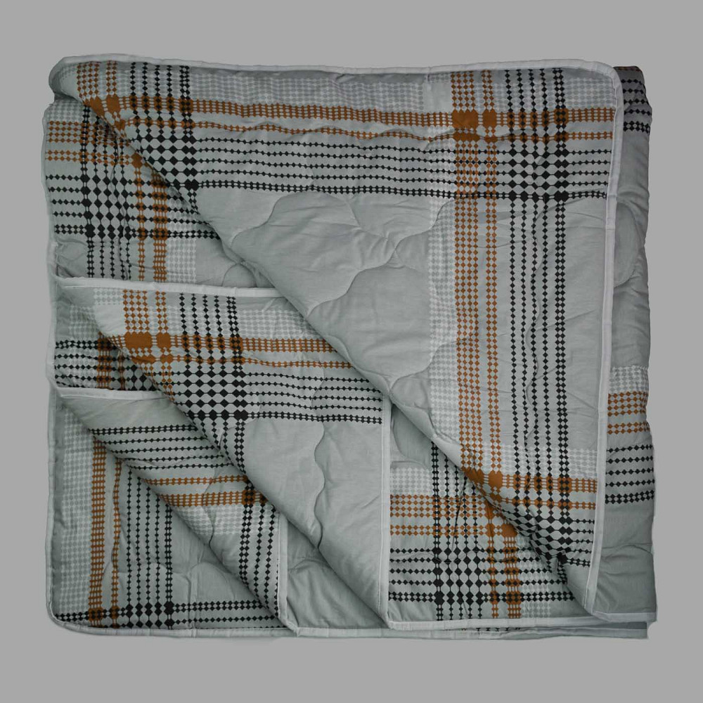 Одеяло конопляное зимнее Сатин Горес YouStar двуспальное 170х210 см (Серый) Сумы - изображение 2