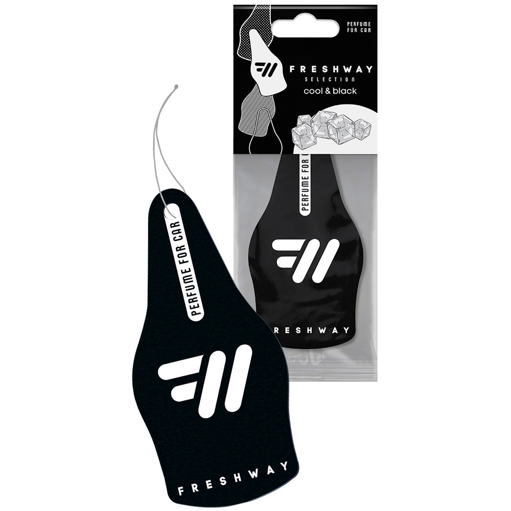 Ароматизатор для авто листочок "Selection" Cool and Black (Чорний лід) FreshWay Київ - фото 1