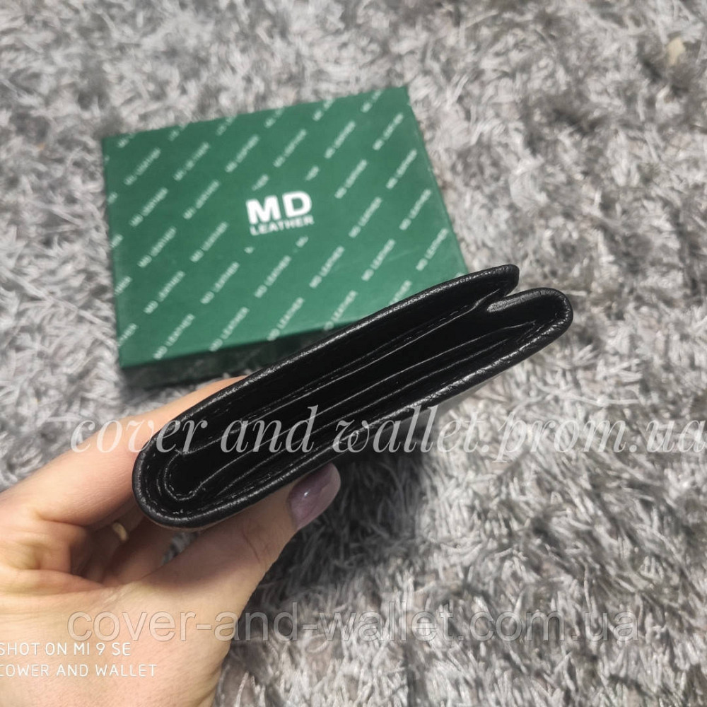 Тонкий чоловічий шкіряний гаманець на магнітній застібці  MC 604 A Київ - фото 8
