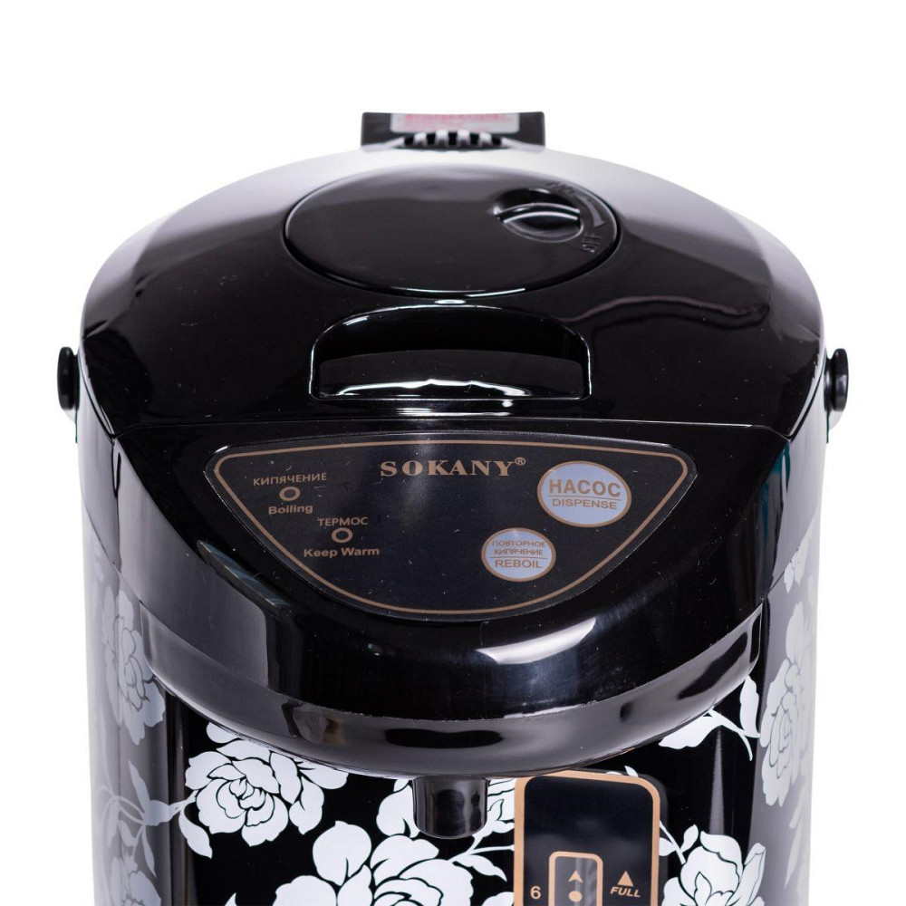 Термопот с функцией поддержки температуры 6.8 л чайник термос 1600 Вт Sokany SK-09057 Киев - изображение 7