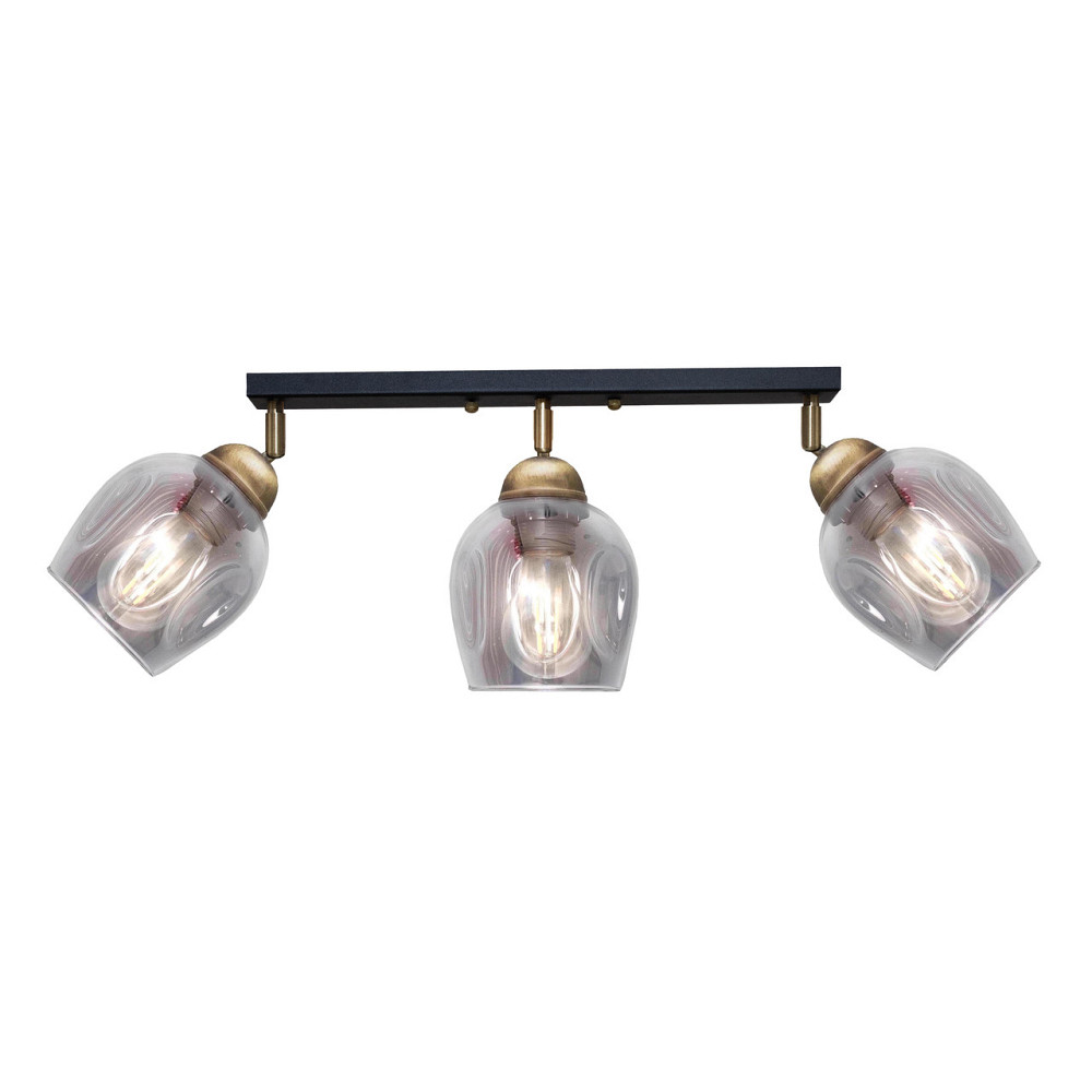 Светильник потолочный MSK Electric Enigma поворотный под три лампы PL 20241-3 BK Одесса - изображение 2