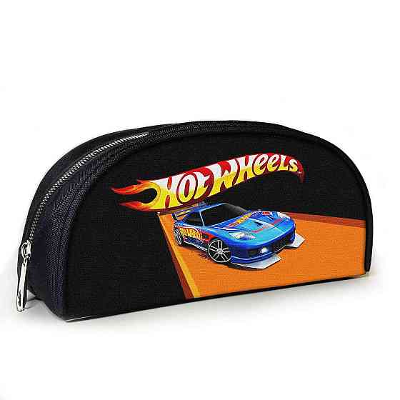 Пенал шкільний з принтом Hot Wheels 23х10х8 см дитячий для хлопчика (3960) Київ