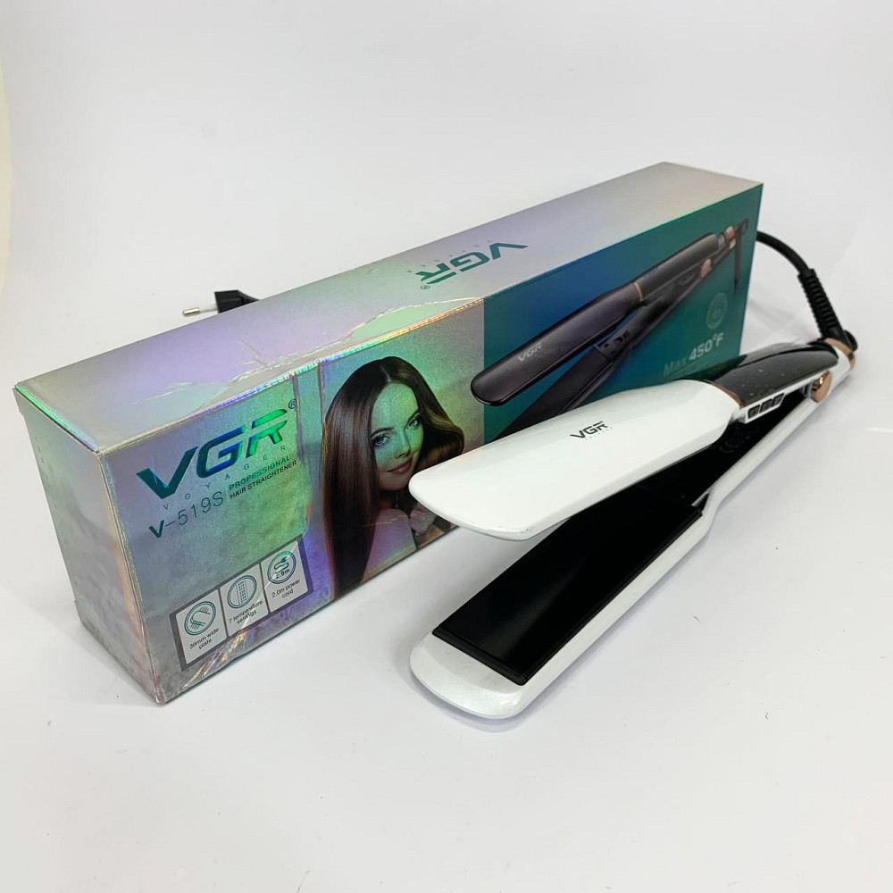 Праска з регулятором температури VGR V-519S, Щипці для волосся, Випрямляч для волосся паровий GW-66 Львів - фото 5