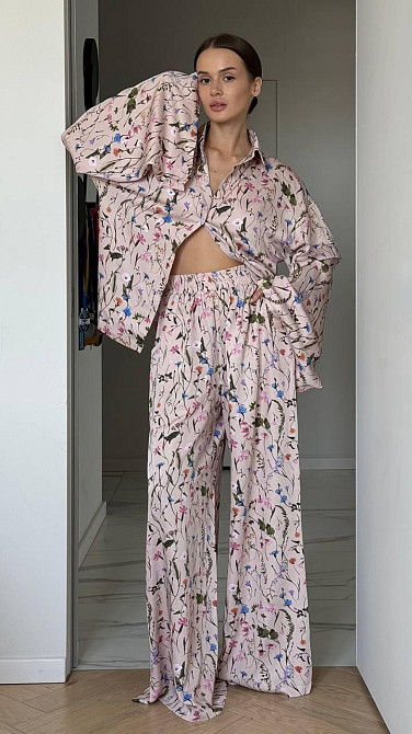 Женский костюм в пижамном стиле S-M Харьков - изображение 1