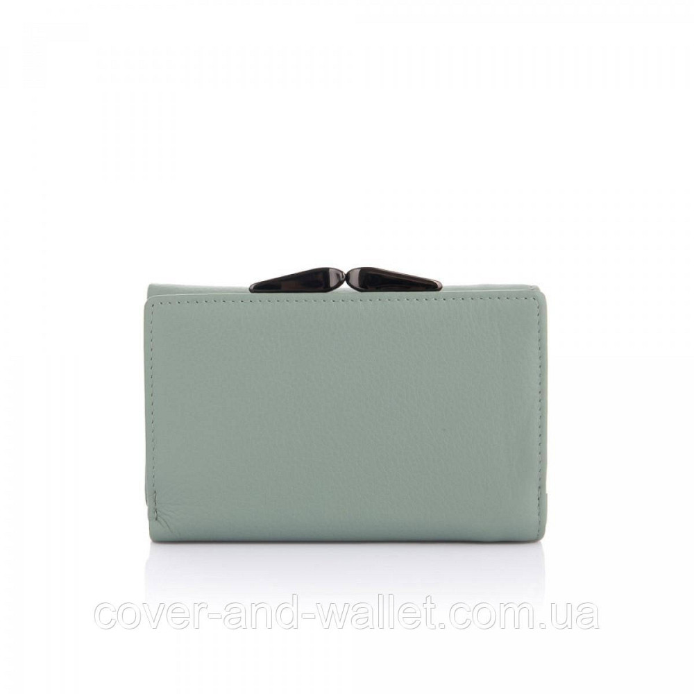 Маленький женский кошелек из натуральной кожи бирюзового цвета на магнитах Marco Coverna W003 Киев - изображение 4