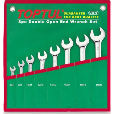 Ключ Toptul ріжковий 6-22 мм 8 шт. (GAAA0812) Вінниця - фото 1