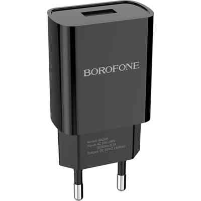 Зарядний пристрій BOROFONE BA20A Sharp USB + cable USB to Micro 5P 10.5W Black (6931474702135) Вінниця