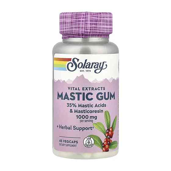 Смола мастикового дерева Solaray Mastic Gum Extract 500mg 45 капс Киев
