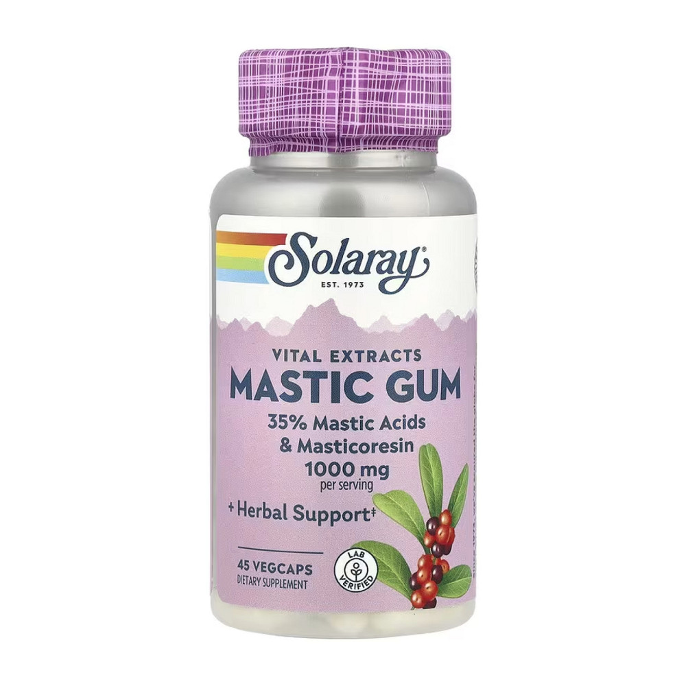 Смола мастикового дерева Solaray Mastic Gum Extract 500mg 45 капс Киев - изображение 1