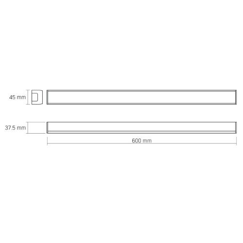 LED Світильник лінійний 30W 0,6м 5000К 220V VL-BN03-30065B Videx Житомир - изображение 3