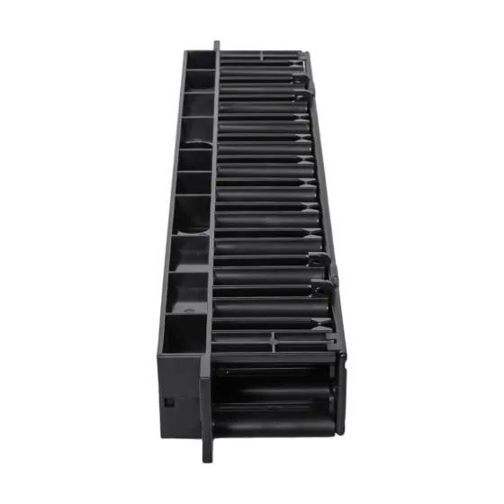 Кабельний організатор Trinix TRX-1U/CM-HP Black horizontal горизонтальний пластиковий на 12 портів для комутаційної шафи 19