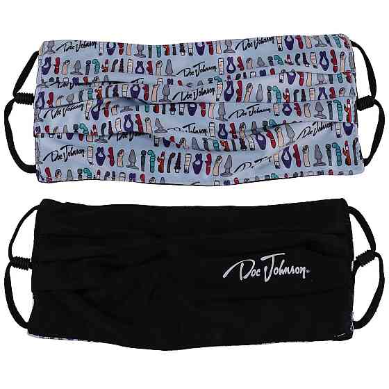 Двусторонняя маска Doc Johnson DJ Reversible and Adjustable face mask Sex Aura Киев