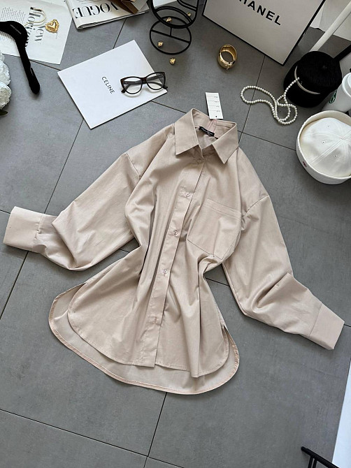 Жіноча базова сорочка на гудзиках з бавовни Одеса - фото 4