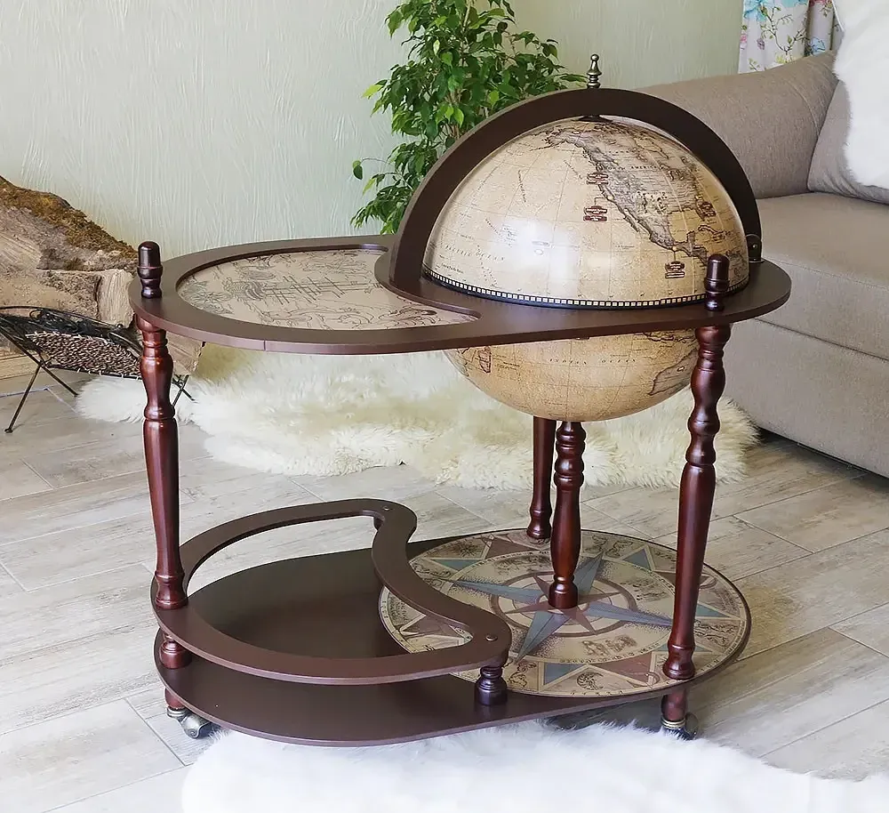 Глобус бар со столиком Зодиак кремовый сфера 42 см Гранд Презент mastersem Киев - изображение 4