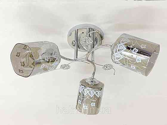 Стельова Люстра на 3 плафони VALESO 6983B/3 (Хром) Київ