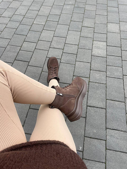 ITTS Кроссовки женские ITTS шоколадные замша натуральная зима низкий ход 36-41 ( -24) Коломыя - изображение 3