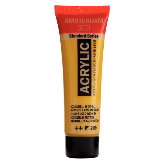 Фарба акрилова AMSTERDAM (269) AZO Жовтий середній 20 мл Royal Talens Київ