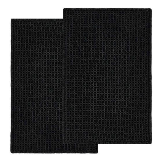 Набор ковриков для ванной/туалета вафельный Lovely Svi 2шт: 50 x 80 см Черный (1217255) Киев