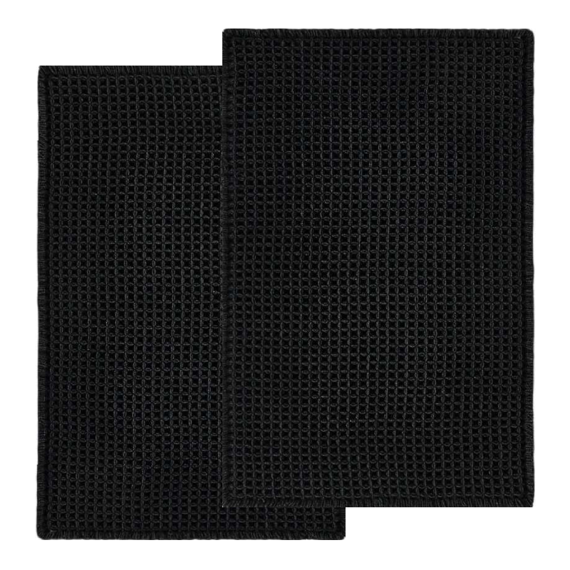 Набор ковриков для ванной/туалета вафельный Lovely Svi 2шт: 50 x 80 см Черный (1217255) Киев - изображение 1