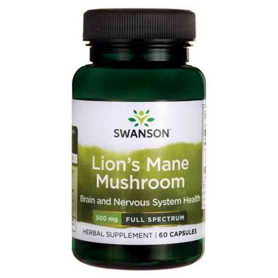 Їжовик гребінчастий Swanson Lions Mane Mushroom 60 caps Луцьк