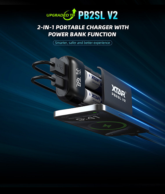 Універсальна мобільна батарея XTAR PB2SL V2 Black ( 21492 ) Харків - фото 4