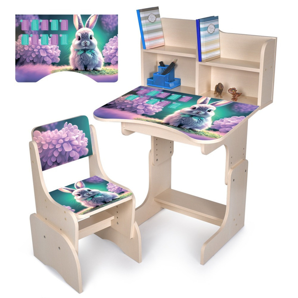 Детская Парта N 2071-1-2 дерево, со стульчиком Винница - изображение 1