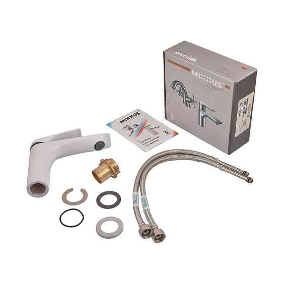 Змішувач для умивальника Mixxus Premium DERBY 001  WHITE-CHROME   ( MI6613 ) 39449 Харків
