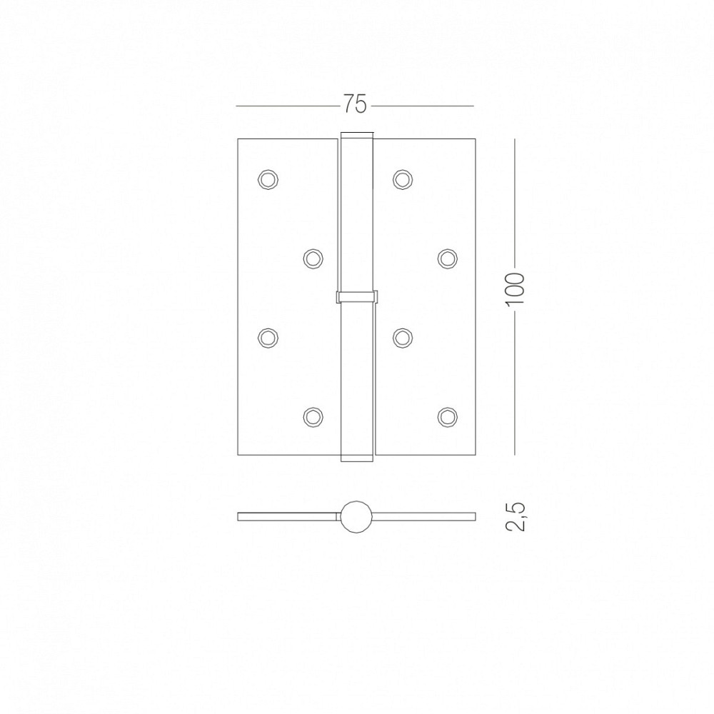 ЗАВІСА ДЛЯ ДВЕРЕЙ З'ЄМНА ПРАВА H-100R MA МАТОВИЙ АНТРАЦИТ Київ - фото 2