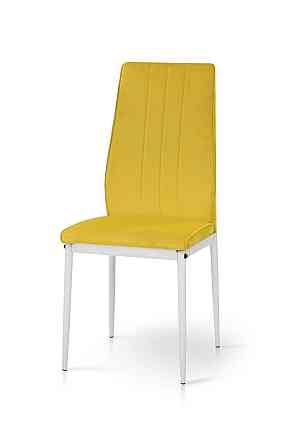Стілець Річь, білий/велюр жовтий Київ