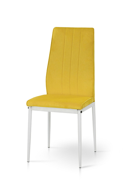 Стілець Річь, білий/велюр жовтий Київ - фото 1