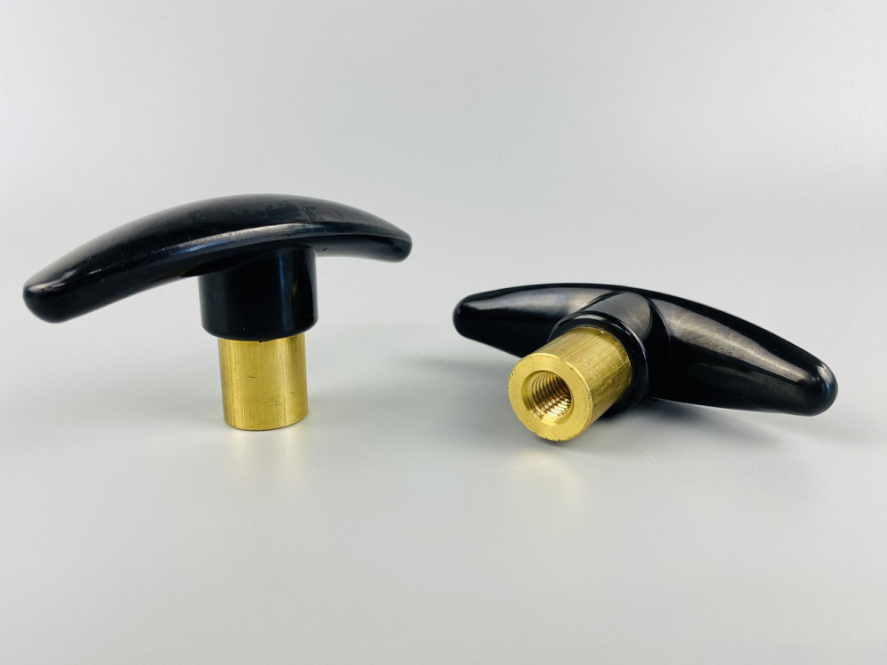 Наконечник важеля універсальний М10, L90 (чорний), латунна втулка різь внутрішня М10 Мукачево - фото 3