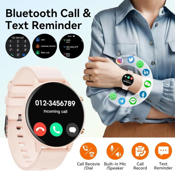 Уцінка Смарт-годинник G25 Bluetooth Call IP68 1.39" IPS, пульсометр, SpO₂, монітор сну, 100 спортрежимів Київ