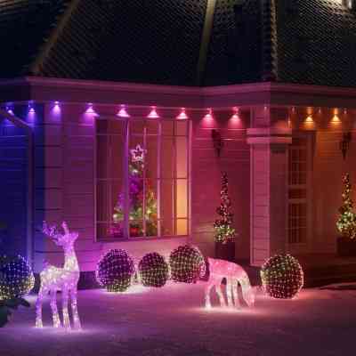 Гирлянда Twinkly Smart LED Permanent Light 72 RGB LED String, White Wire, Plug F, IP65 (TWPL072STP-TEU) Винница