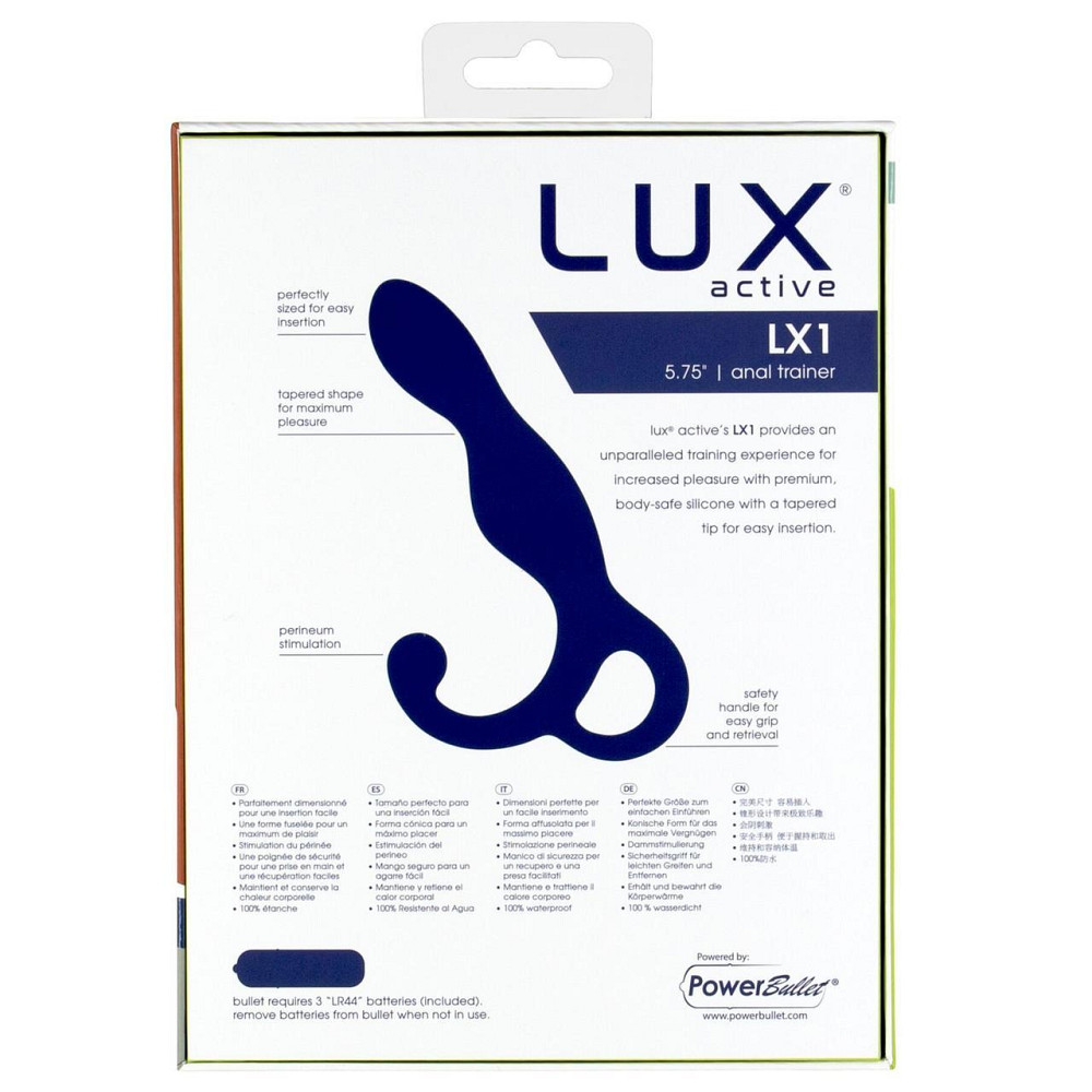 Массажер простаты Lux Active LX1 Anal Trainer 5.75″, Dark Blue, вибропуля в комплекте Sex Aura Киев - изображение 5