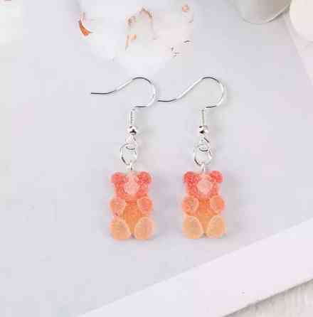 Детские серьги мишки - размер мишки 1,7см, смола Киев