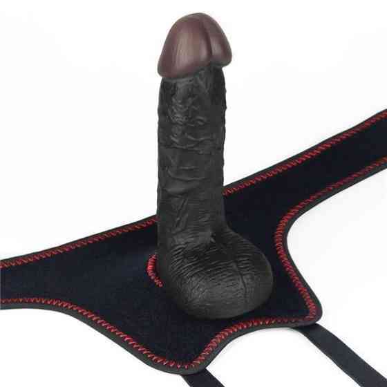 Страпон - Ingen Easy Strap-On Set 7" Black Sex Aura Київ