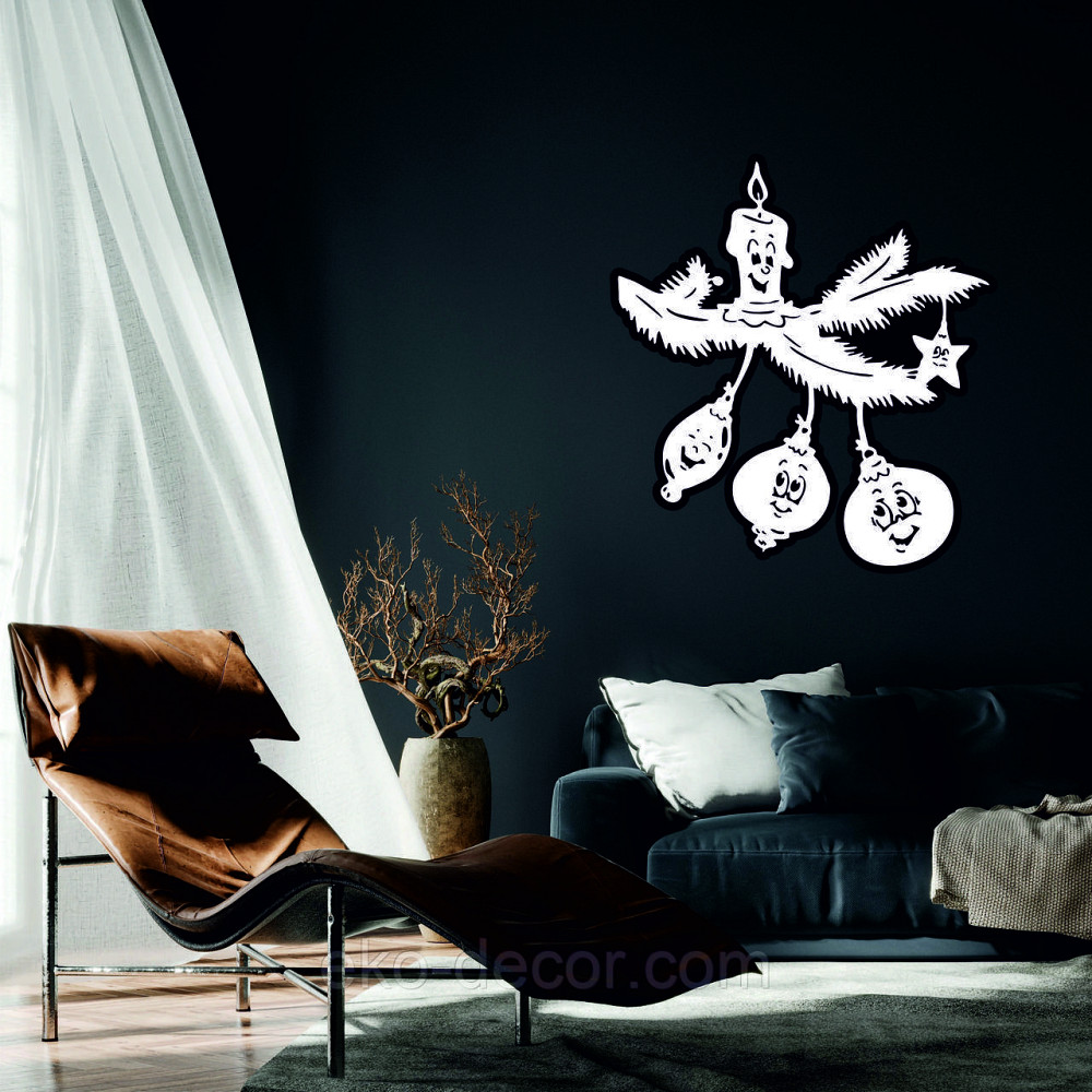 Декоративне настінне Панно «Новий рік», Декор на стену Київ - фото 5