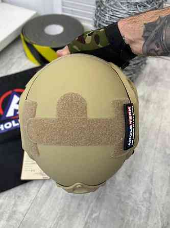 Тактический шлем F-S02 Ahold Tech + Revixun (класс защиты 3А) Койот Винница