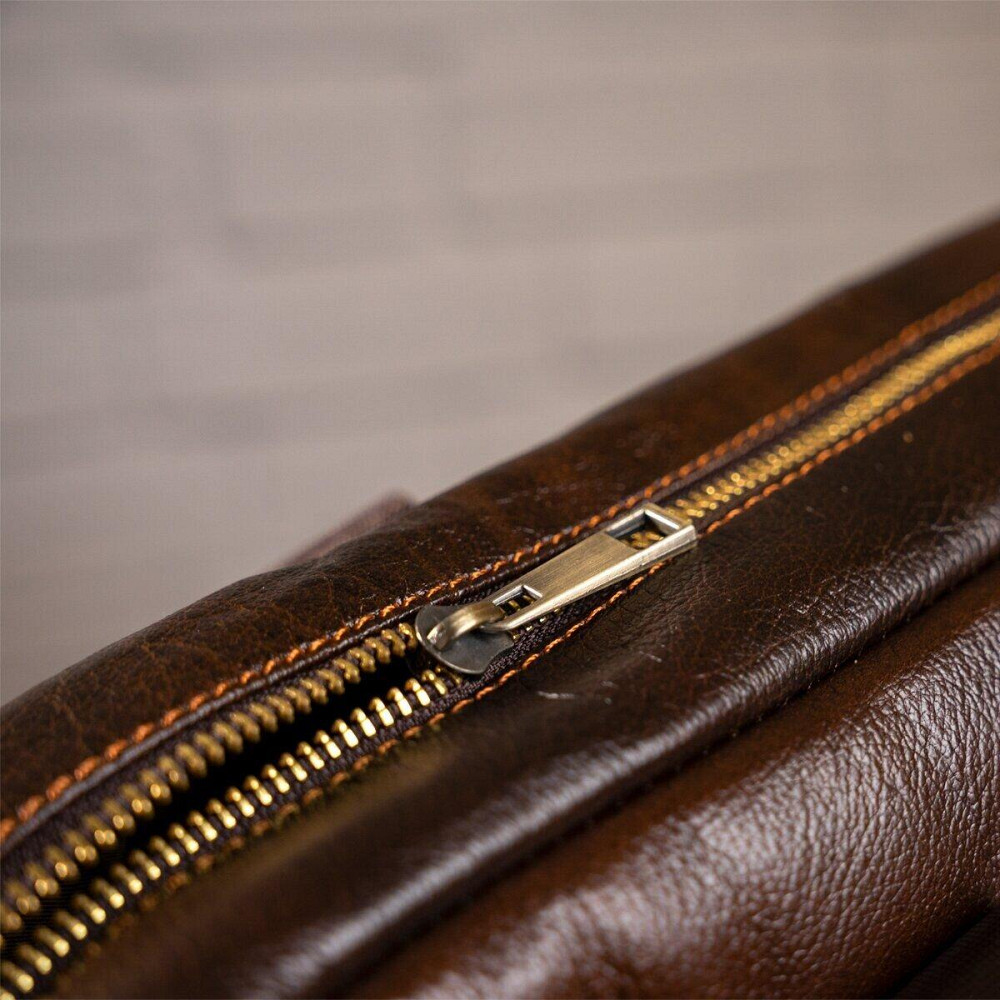 Сумка мужская под ноутбук Коричневая (Vintage) Киев - изображение 4