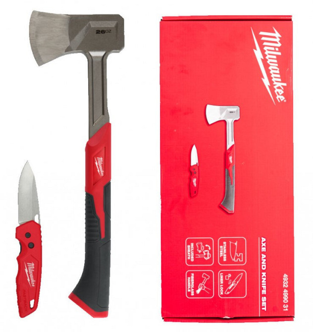 Набір ніж Fastback та сокира 40 см MILWAUKEE Одесса - изображение 1