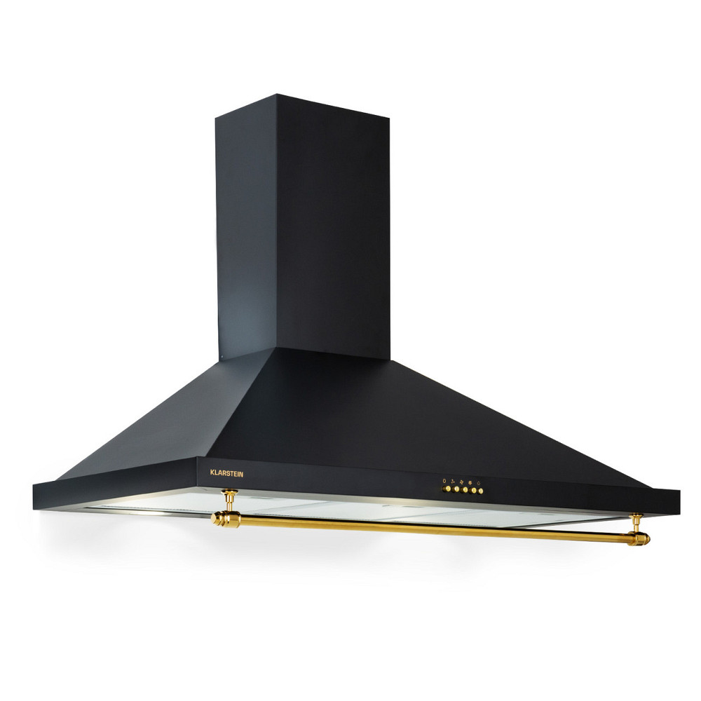 Вытяжка Montblanc 90 610 м³/ч 165 Вт 2x1,5 Вт Светодиодная планка Черный (Германия, читать описание) Ровно - изображение 1